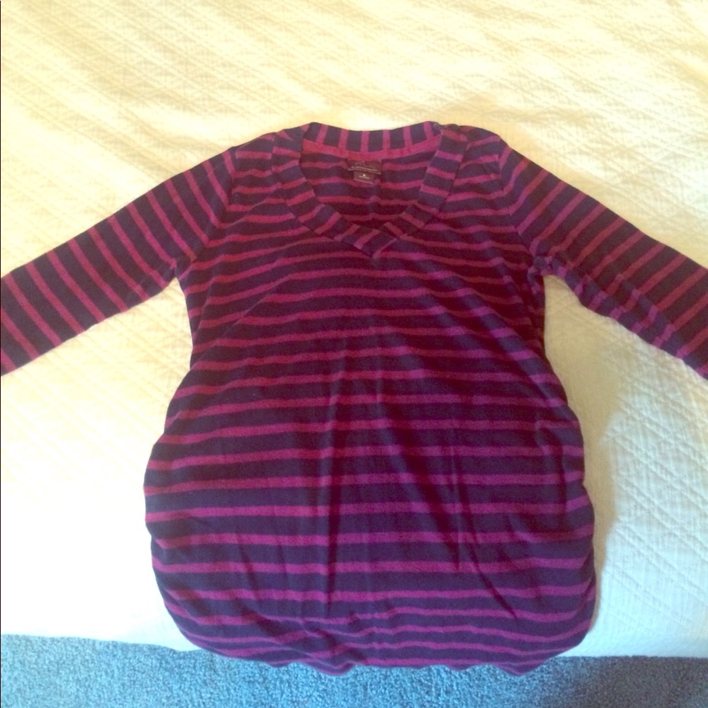 Striped maternity sweater