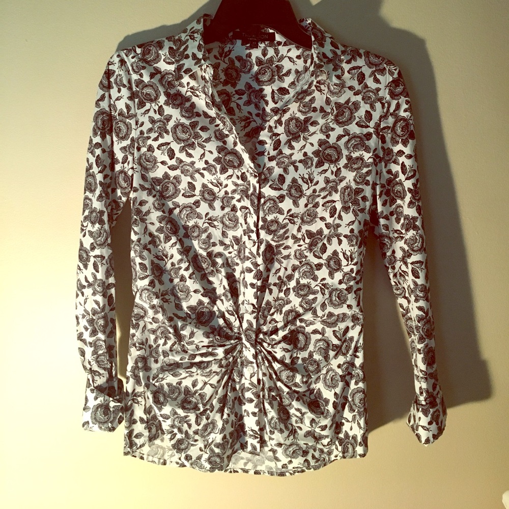 Floral button-up