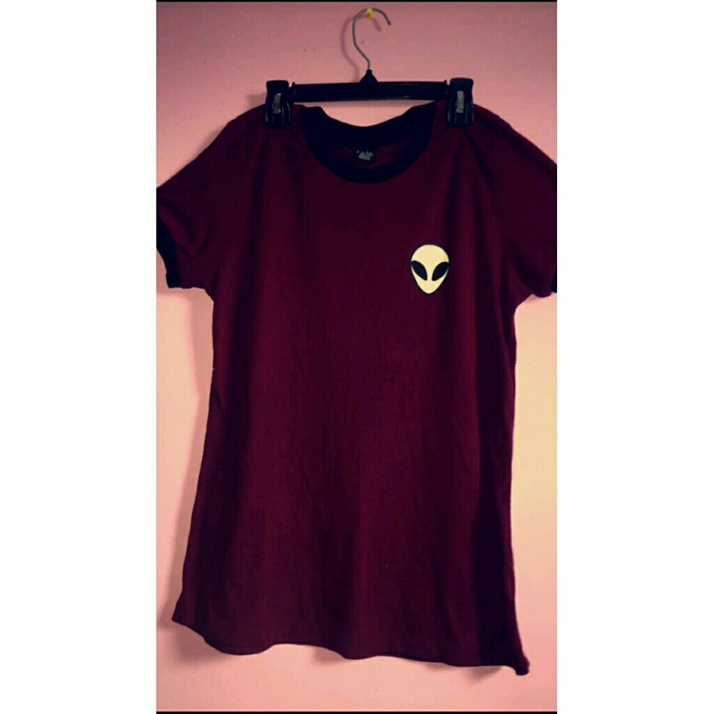 Maroon Alien Shirt