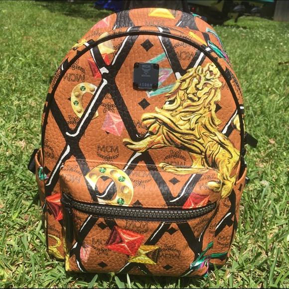 MCM Handbags - Authentic Small MCM Rombi Backpack NWOT
