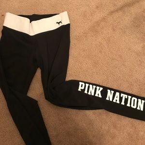 vs pink leggings size M