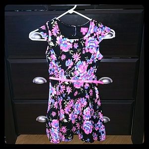 Girls Floral Print Dress