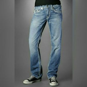 True Religion White Patch Pocket Jeans