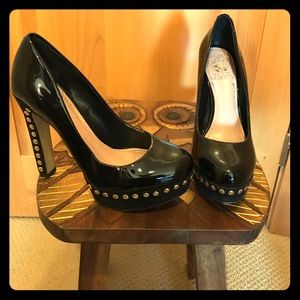 Vince Camuto black Studded Heels