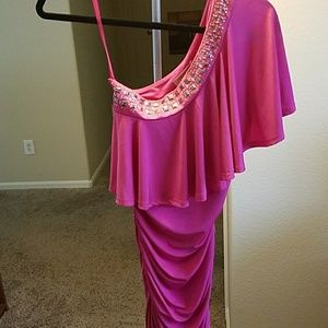 Hot Pink cocktail dress