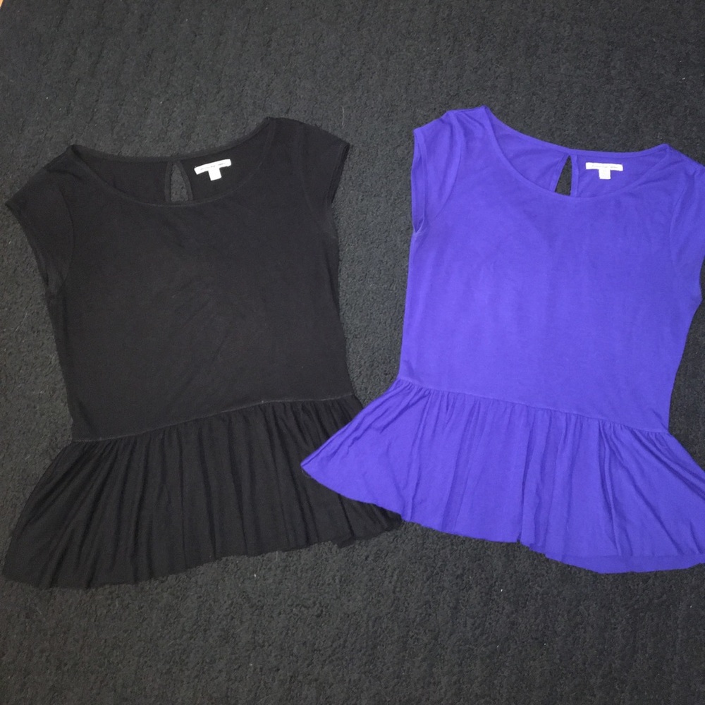 BUNDLE American Eagle peplum shirts