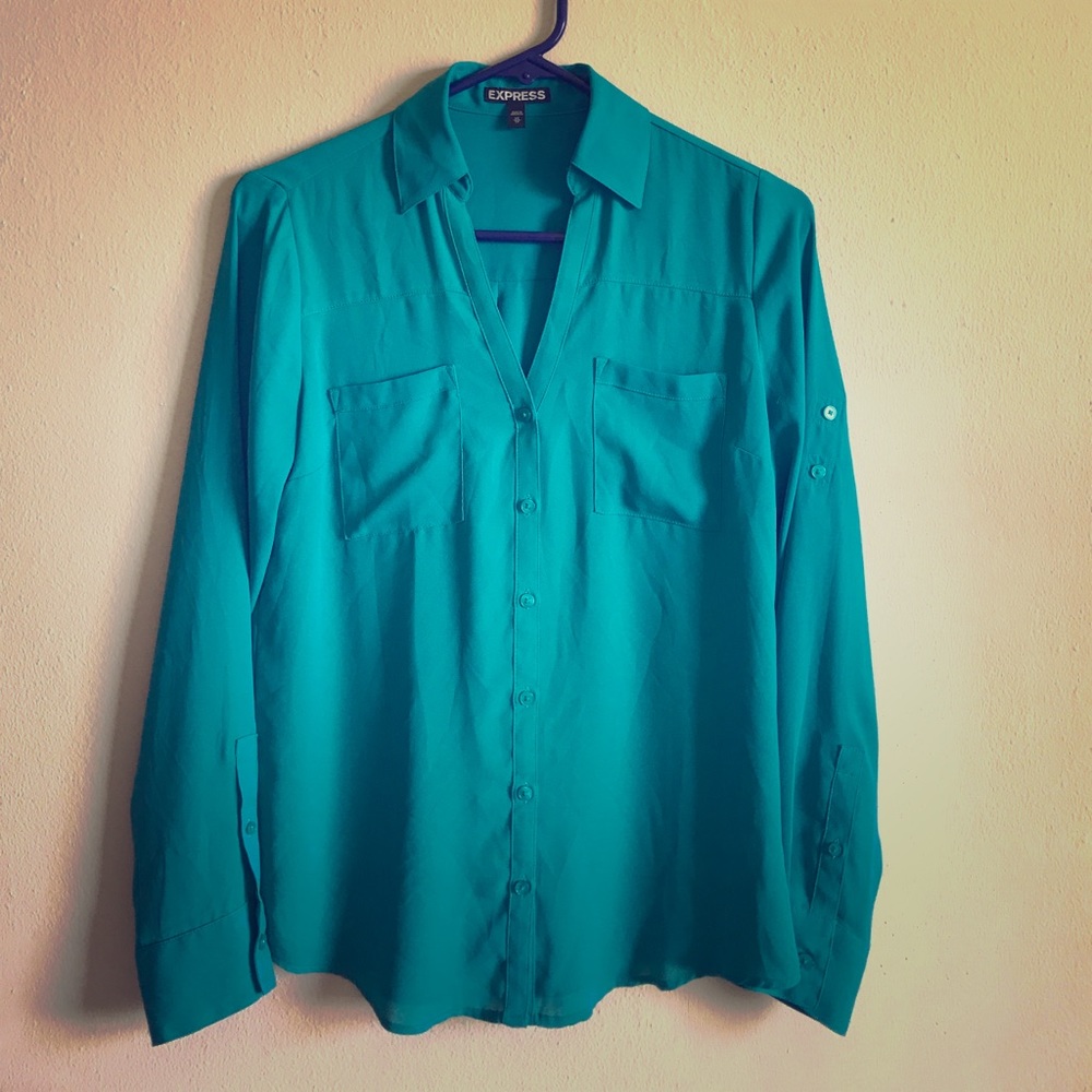 XS teal Express Portofino. Convertible sleeve!