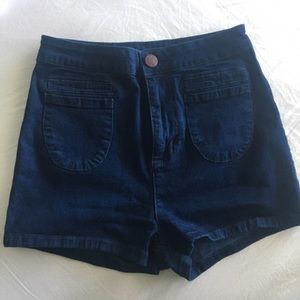 High Waisted Jean Short