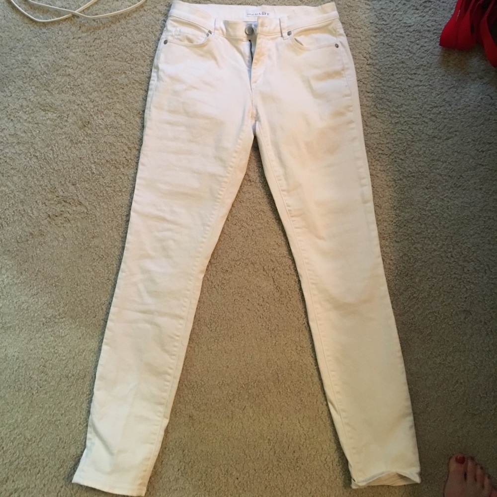 Loft white jeans