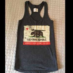 California Republic Dark Soft Heather Gray Tank