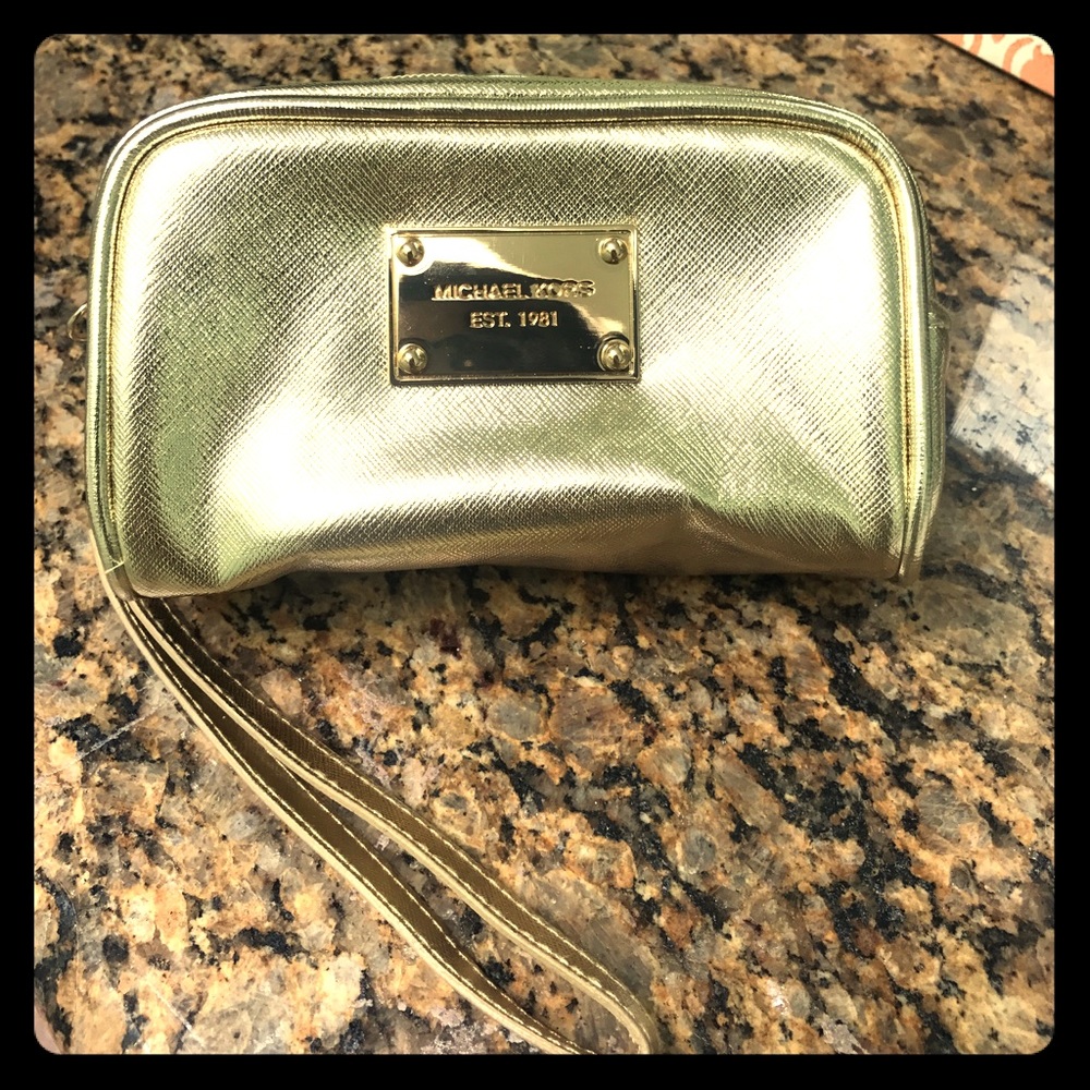 Michael Kors small Gold wristlet