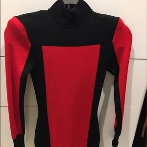 Balmain x h&m red dress *trying to sell in 24hrs
