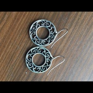 Silver plated Premier Designs earrings "Annette"
