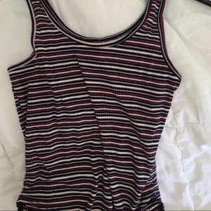 Ribbed Striped Bodysuit