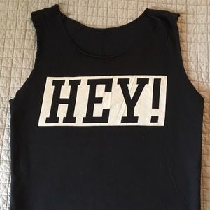 "HEY" Muscle Tee