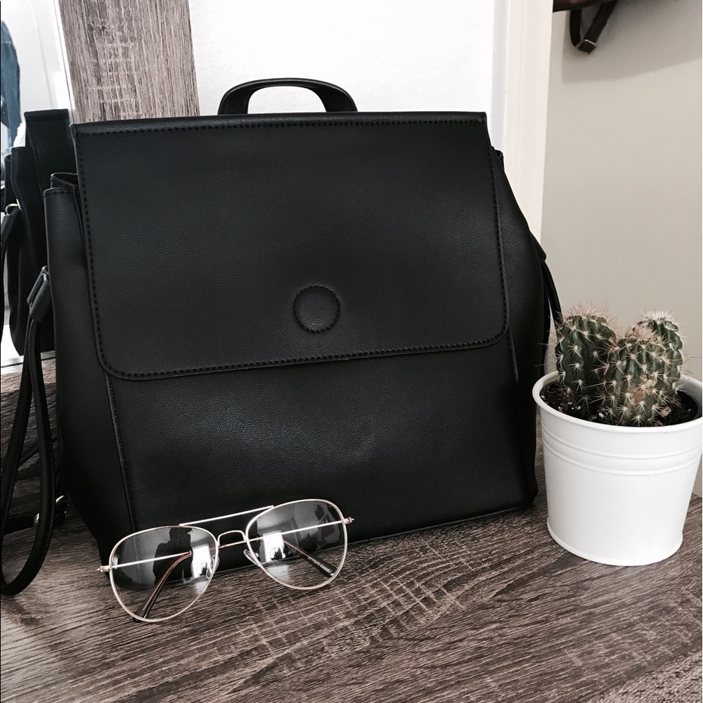 LAST ONE! Vegan Leather Contemporary Mini Backpack - Picture 4 of 8
