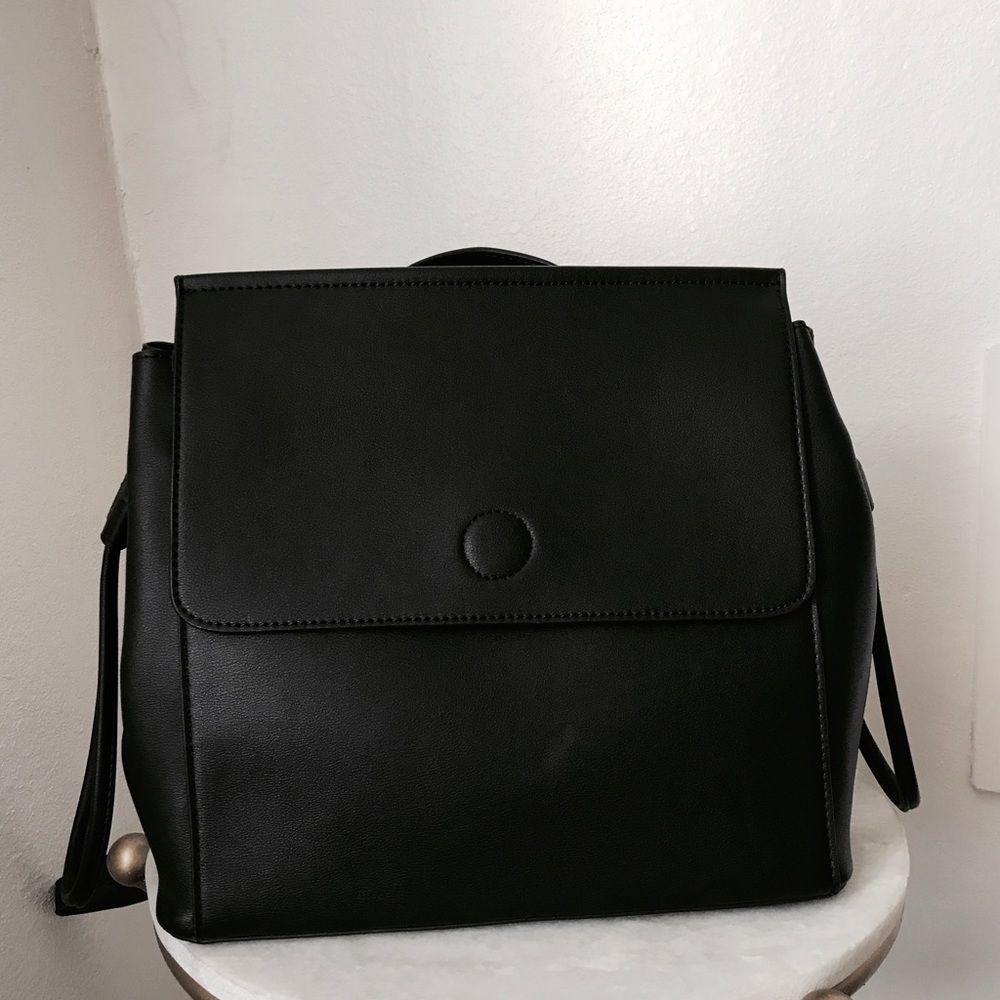 LAST ONE! Vegan Leather Contemporary Mini Backpack - Picture 6 of 8