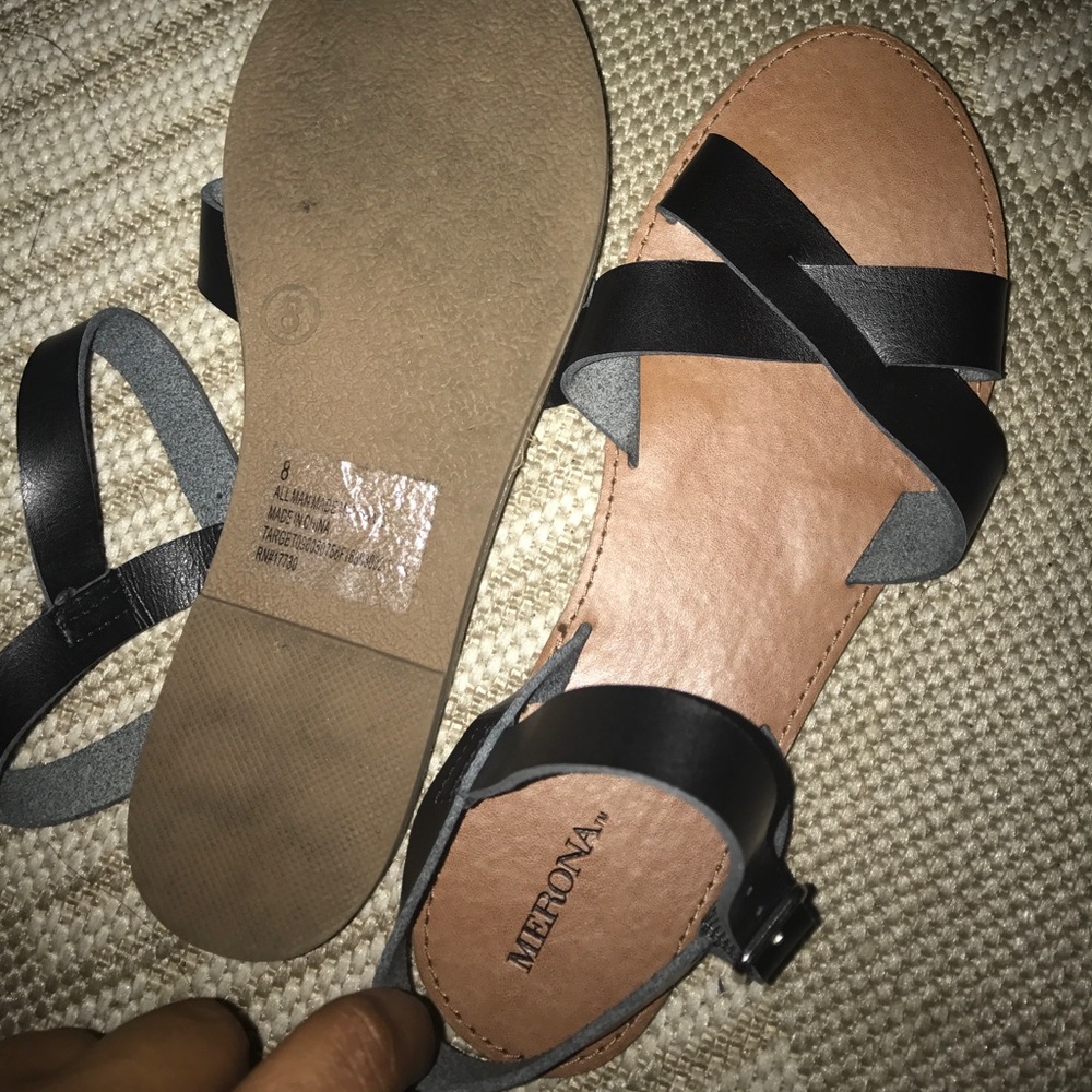 Black Merona Sandals