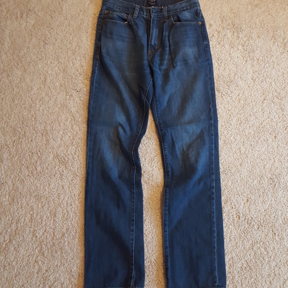 Mens J CREW Bleecker Jeans 28x32
