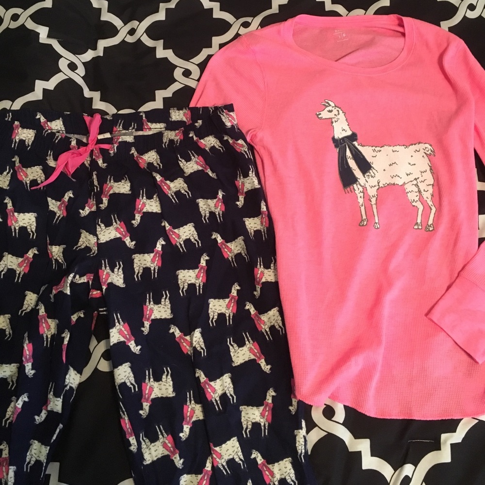 Old Navy llama pajamas