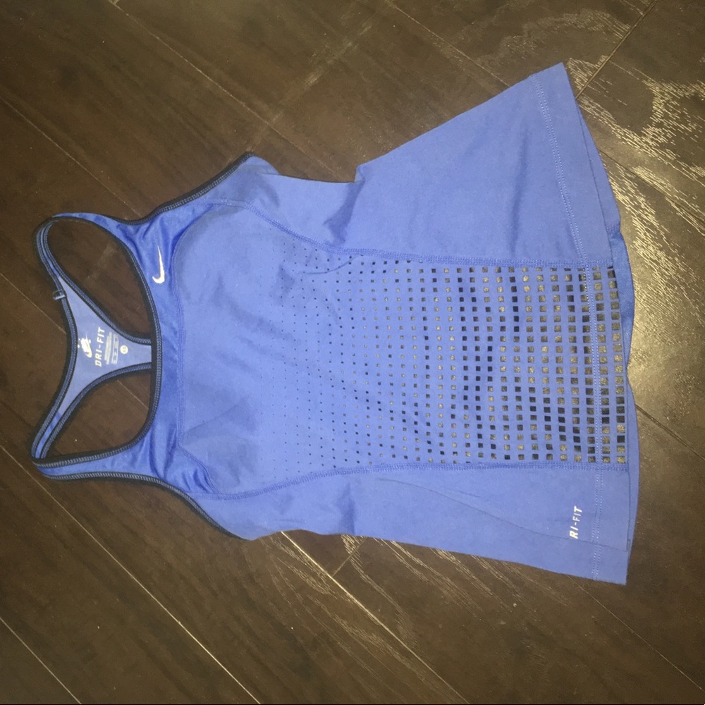 Nike Royal blue and black tank