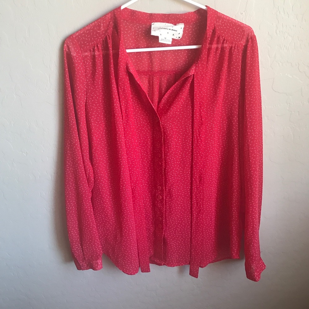 Red UO Blouse