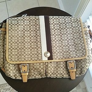 Large Coach messenger bag