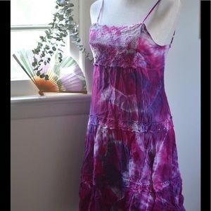 ✨FLASH SALE ✨Hand tied dyed hippie dress
