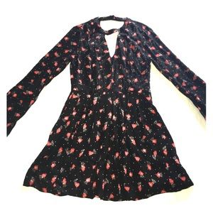 Free People Dress (Black/Red) *BRAND NEW - SIZE 2*