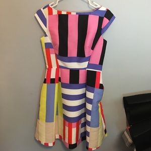 Kate spade striped a line dress
