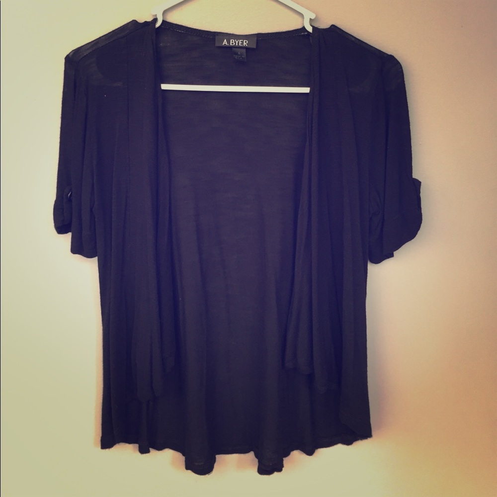 A. Byer open front cardigan