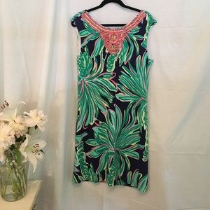 Beaded Lilly Pulitzer tropical dress