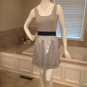 Cotton Tank Sequin Dress SZ S