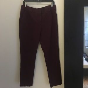 Burgundy LOFT pants
