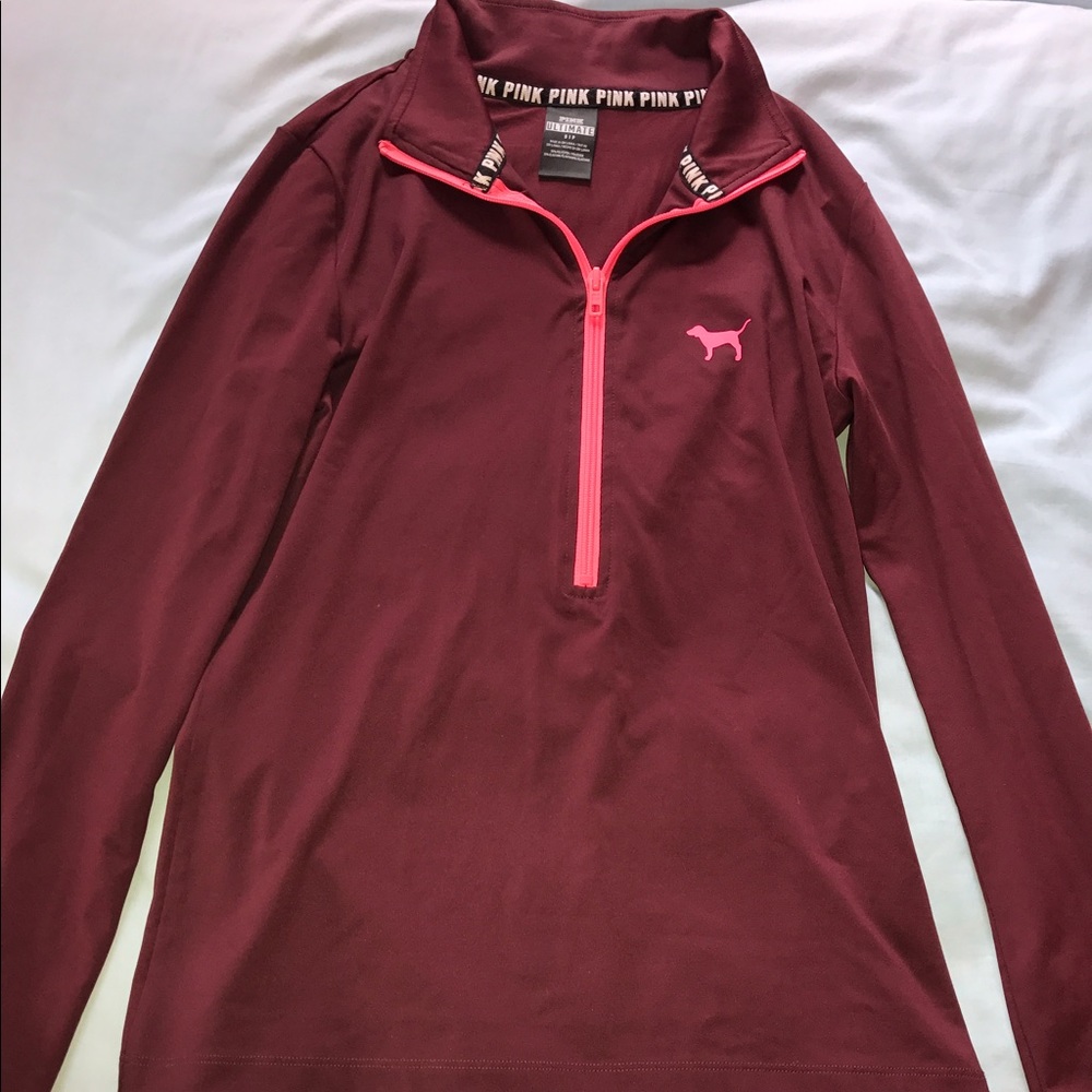 Pink Half Zip Sweater