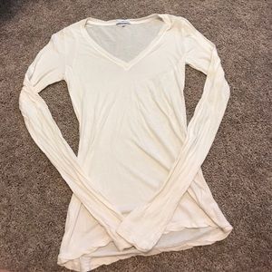 Cream James Perse tissue tee. Size 2
