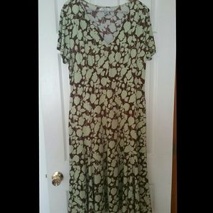 AA Studio Leaf-print Dress