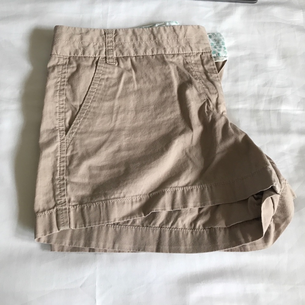J Crew 3" Khaki Chino Shorts