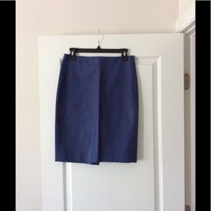 J. Crew Size 2 Blue Pencil Skirt