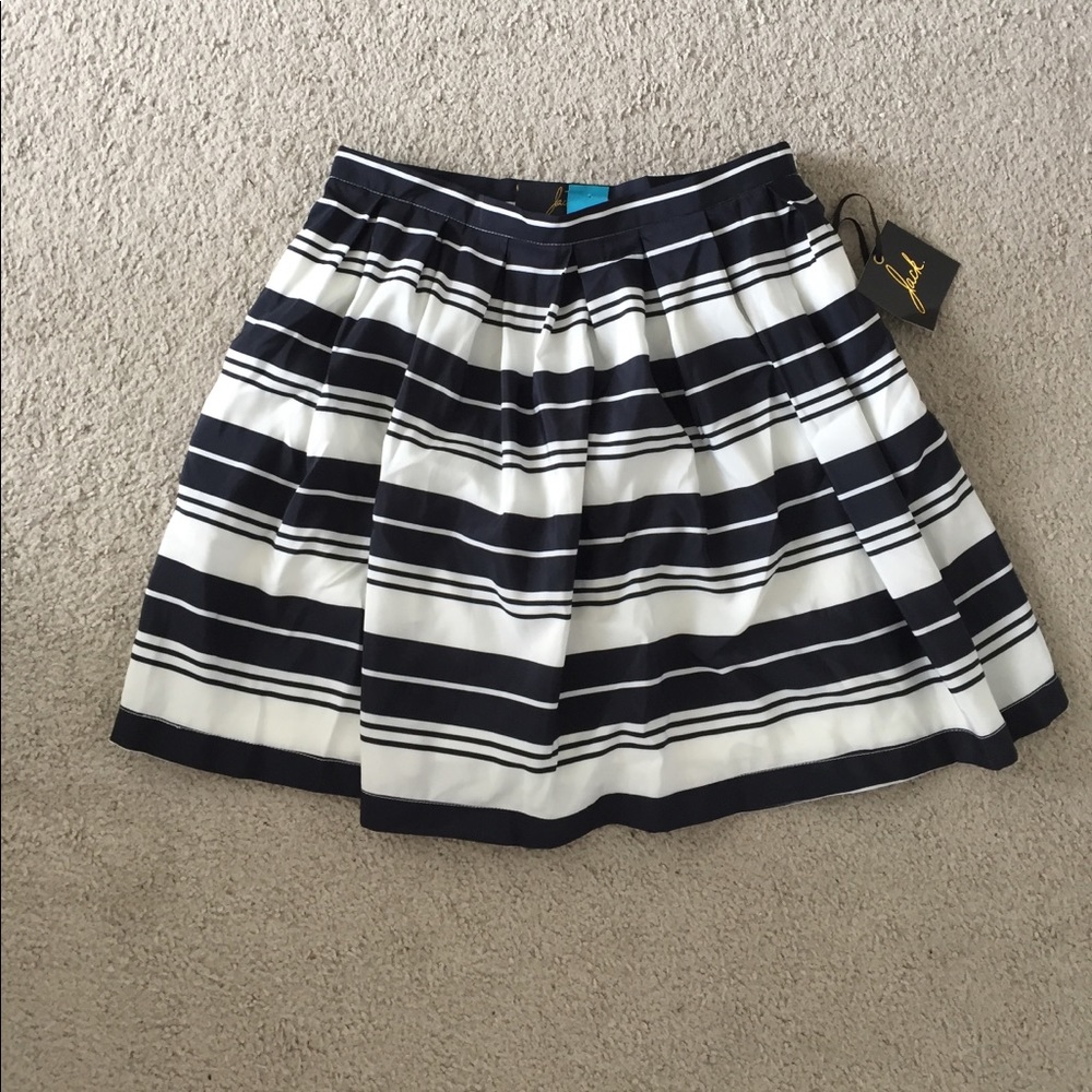 Blue and white striped mini skirt from bb dakota