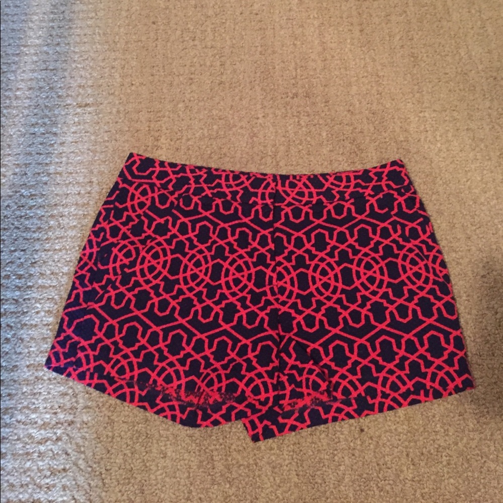 C Wonder printed shorts in navy and orange