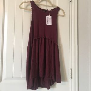 Burgundy Dressy tank top