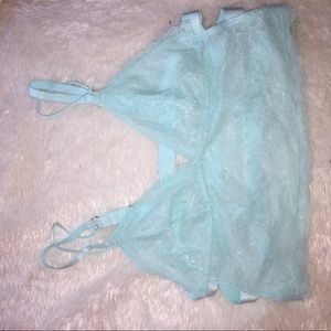 light blue lace bralette