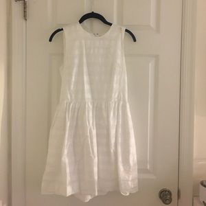 GAP White stripped dress
