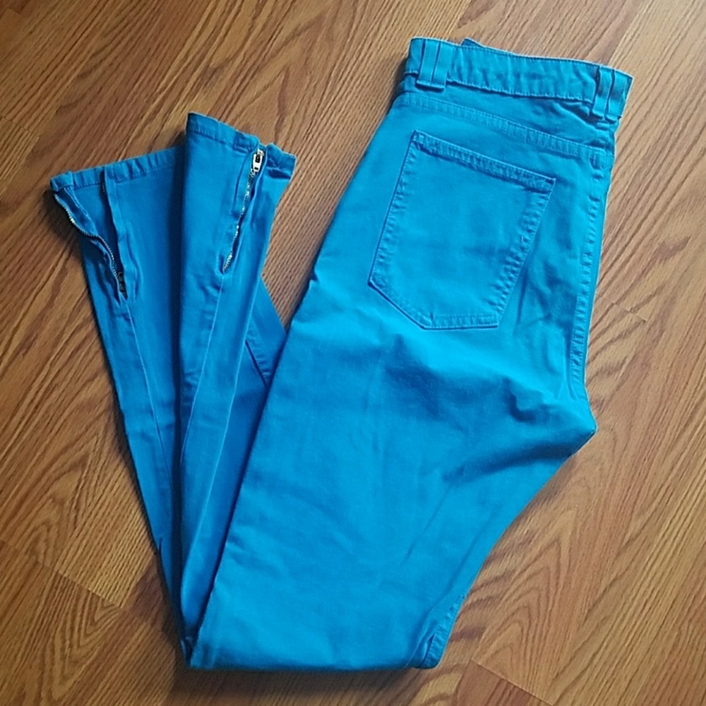 High-waisted Blue Skinny Jean