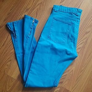 High-waisted Blue Skinny Jean