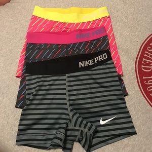 Nike Pro Sliders Size Small (3) great condition.