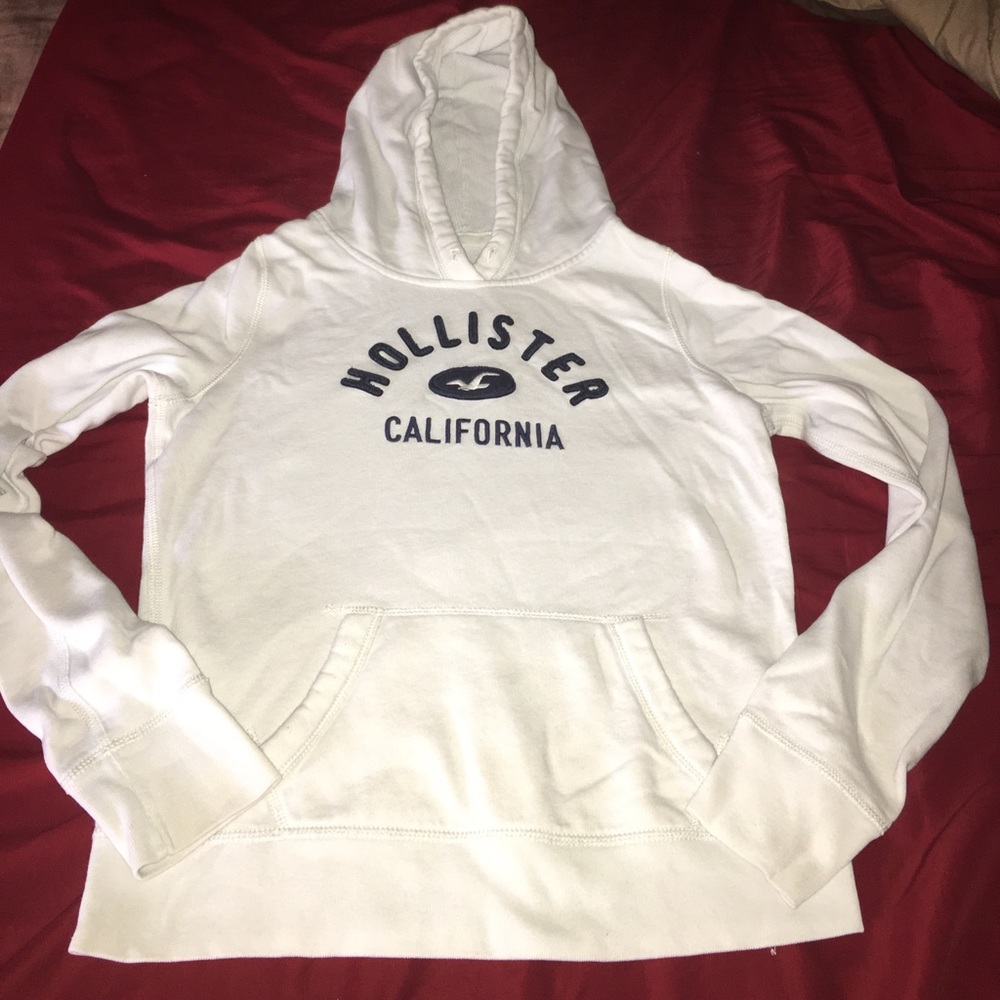 White Hollister hoodie