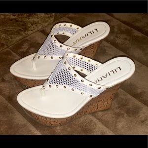 LILIANA By Venus New 5.5 White Sandal Wedges