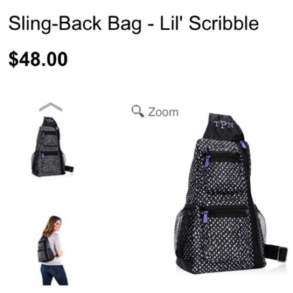 Thirty One Gifts Sling Back Pack